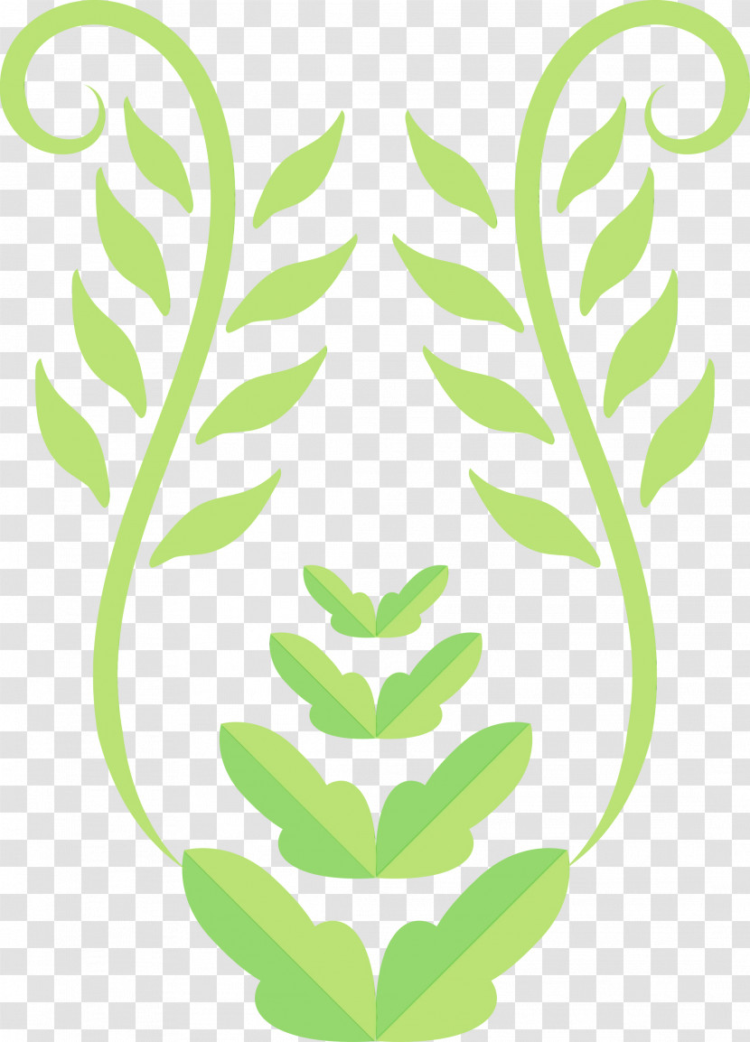Leaf Plant Stem Line Art Green Tree Transparent PNG