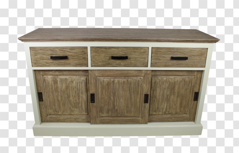 Buffets & Sideboards Industrial Style Dressoir Drawer Commode - Oud Wood Transparent PNG