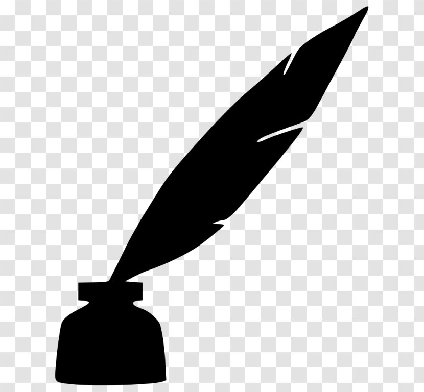 Paper Quill Pen Inkwell - Bird Transparent PNG
