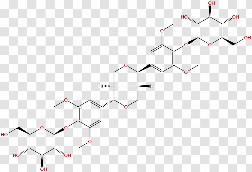 Glycoside Siberian Ginseng Chemistry Glucoside Syringaresinol - Plot - Phytochemicals Transparent PNG