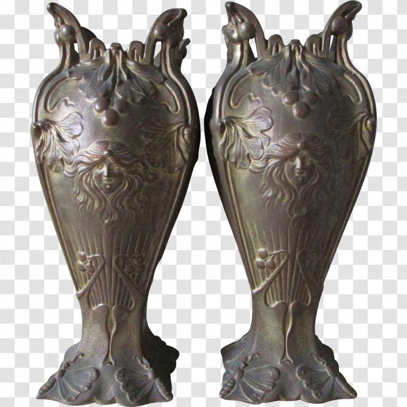 Bronze Sculpture Vase Classical Transparent PNG