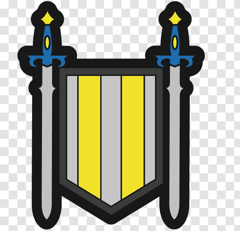 Shield Sword Weapon - Yellow Transparent PNG