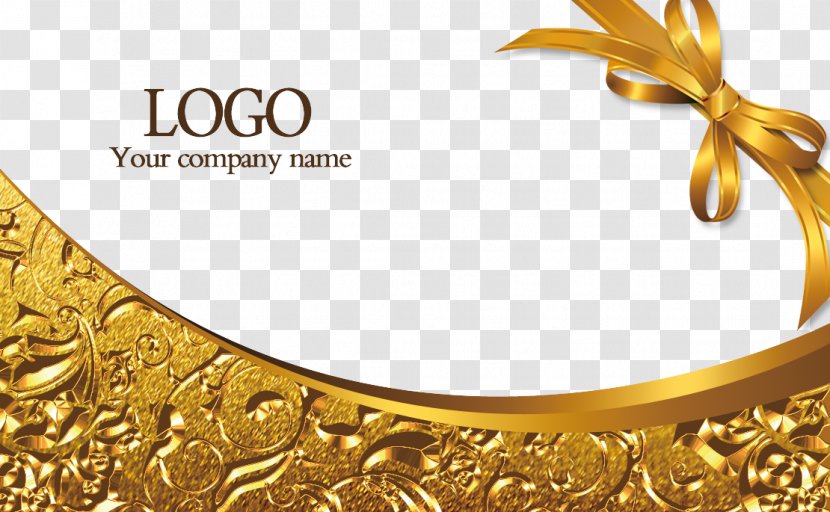 Web Template Business Card - Metal - Gold Transparent PNG