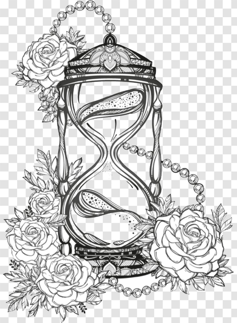 Drawing Hourglass Sketch Image Line Art Transparent PNG