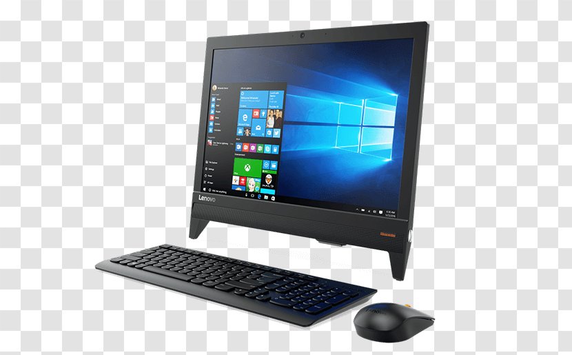 Lenovo - Personal Computer - IdeaCentre 310 2.00GHz 19.5 White J3355 All In One PC LenovoIdeaCentre Desktop Computers LENOVO Celeron 4GB 1TB Windows 10 All-in-OneComputer Transparent PNG