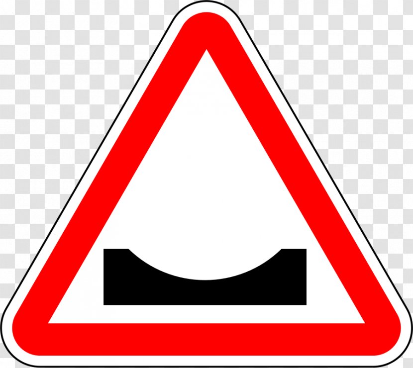 Traffic Sign Carriageway Speed Bump Road Warning - Code Transparent PNG