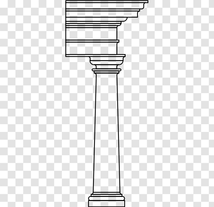 Column Classical Order Architecture Tuscan Clip Art - Structure Transparent PNG