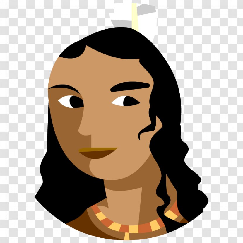 United States Of America Clip Art Image Illustration BrainPop - Forehead - Pocahontas Head Transparent PNG