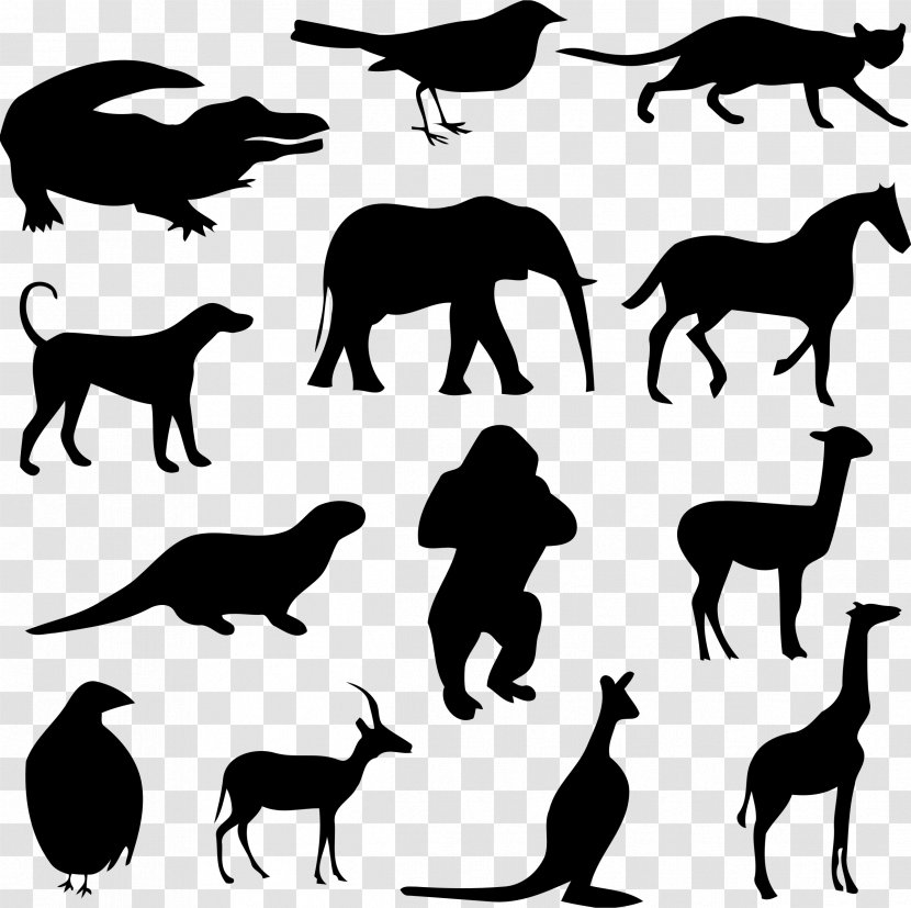 Giraffe Animal Cat Clip Art - Grass - Silhouettes Transparent PNG