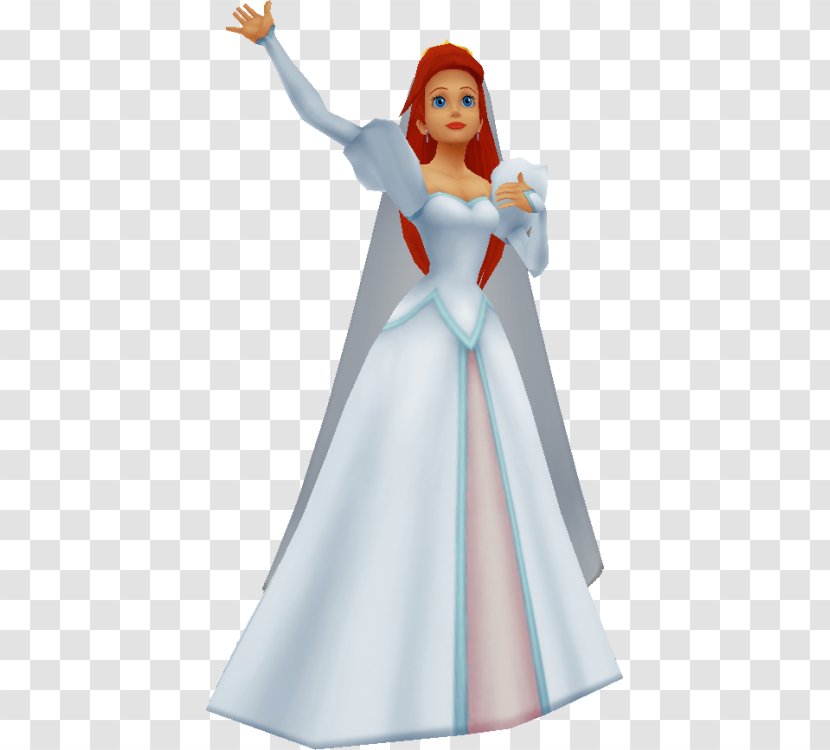 Ariel The Little Mermaid Wedding Dress Bride - Heart - Kingdom Hearts II Transparent PNG