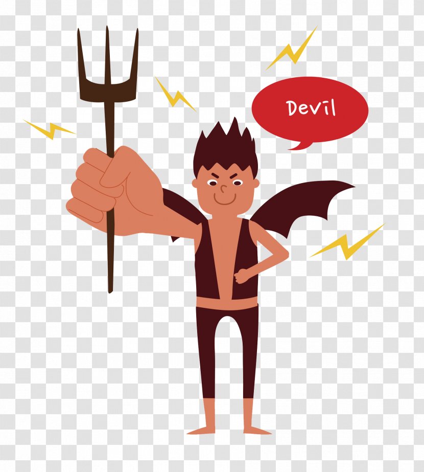 Devil Cartoon Illustration - Frame - Man Demon Transparent PNG