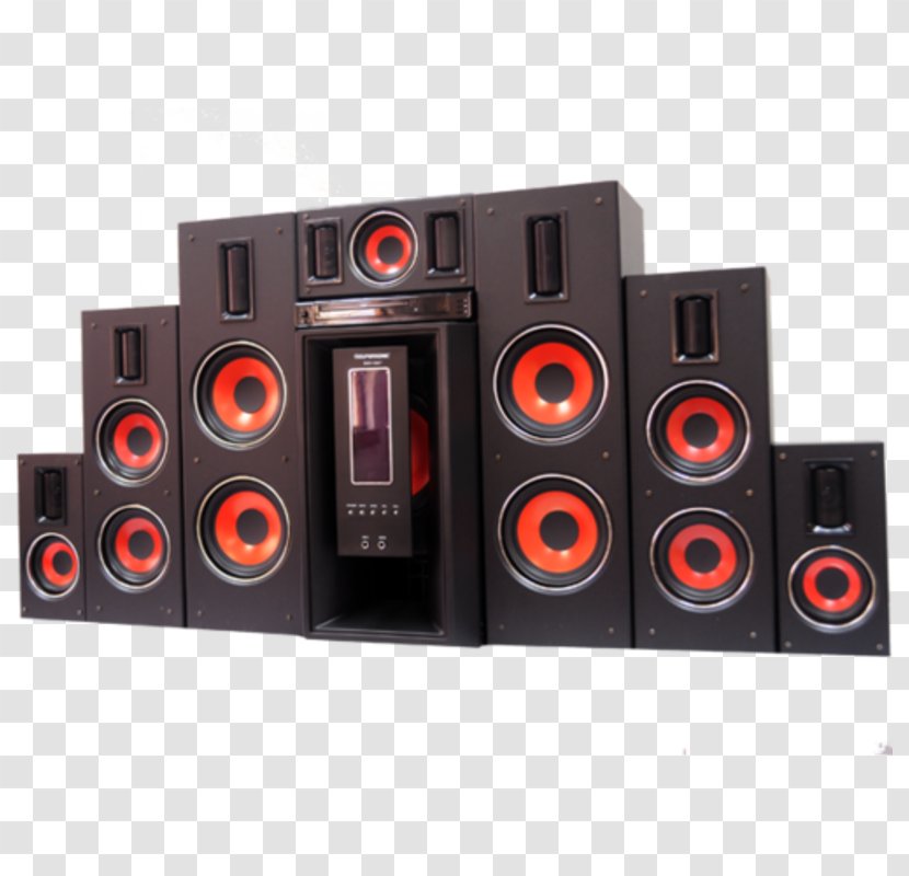 Computer Speakers Subwoofer Sound Box - Electronics - Home Theater System Transparent PNG