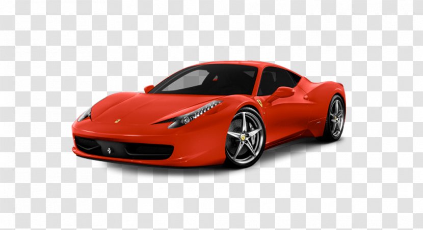 2013 Ferrari 458 Italia 2015 Spider Convertible Coupe Car - Red Transparent PNG