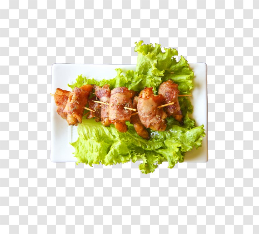 Lettuce Bacon Beefsteak Barbecue Ham - Vegetarian Food Transparent PNG