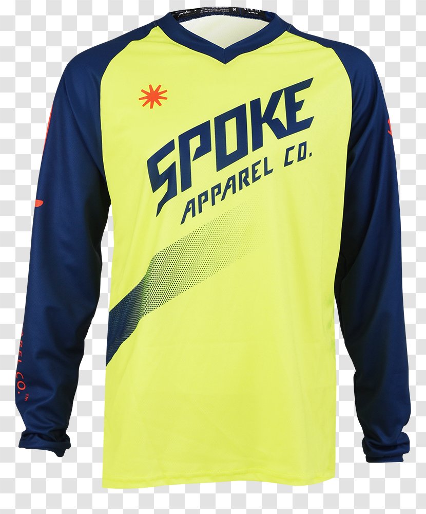 Sports Fan Jersey T-shirt Sleeve Bluza - Yellow Mountain Transparent PNG