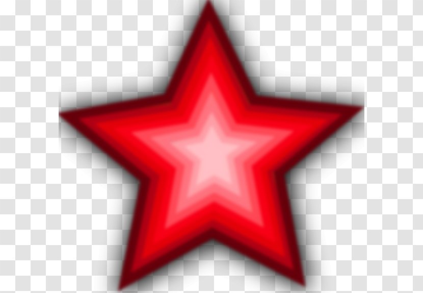 Red Star Clip Art - Pixabay - Clipart Transparent PNG