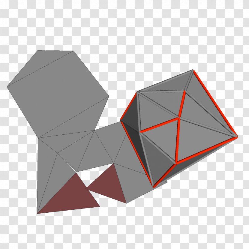 Paper Origami Triangle STX GLB.1800 UTIL. GR EUR - Polytope Transparent PNG