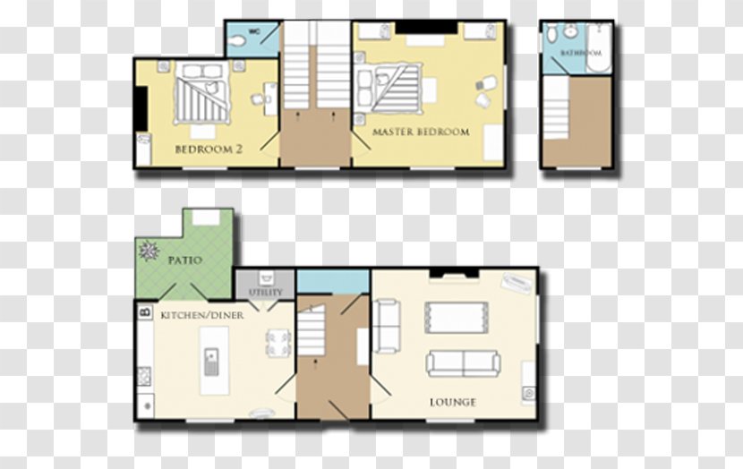 3D Floor Plan Earl's Cottage - Coquet CottagesAlnmouth Transparent PNG