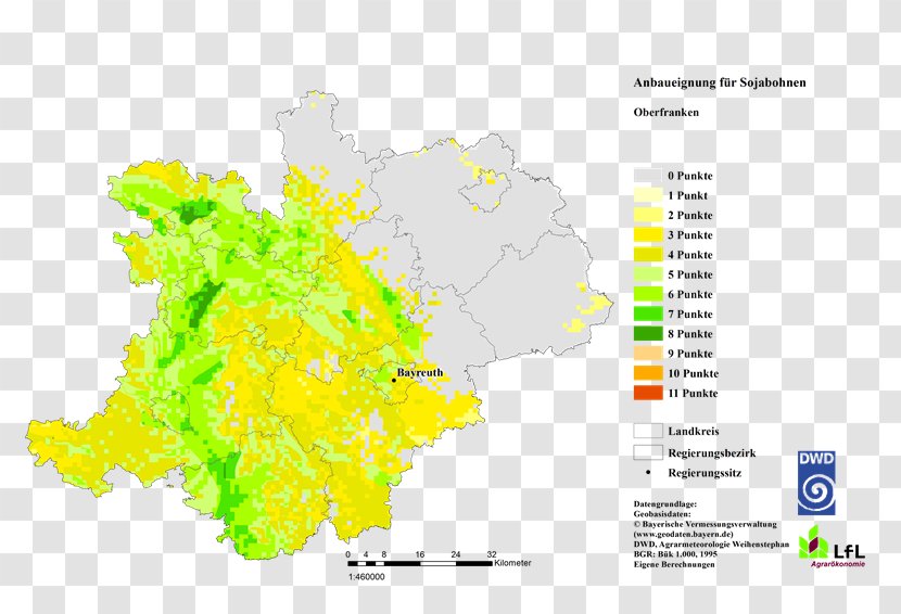Soil Map Upper Franconia Soybean - Bavaria Transparent PNG