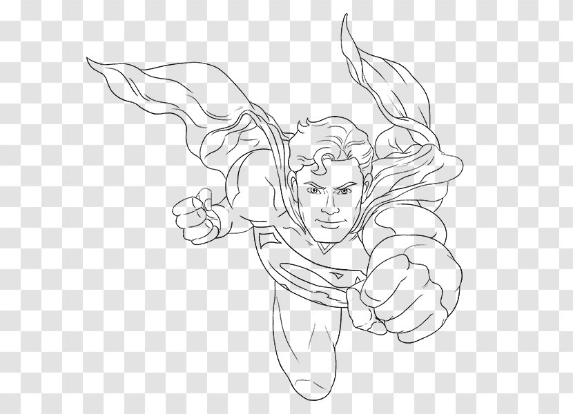 Superman Logo Drawing Sketch - Frame Transparent PNG