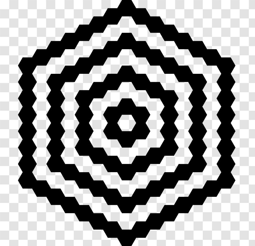 Hexagon Spiral Circle Triangle Clip Art - Symmetry - Hexagons Transparent PNG