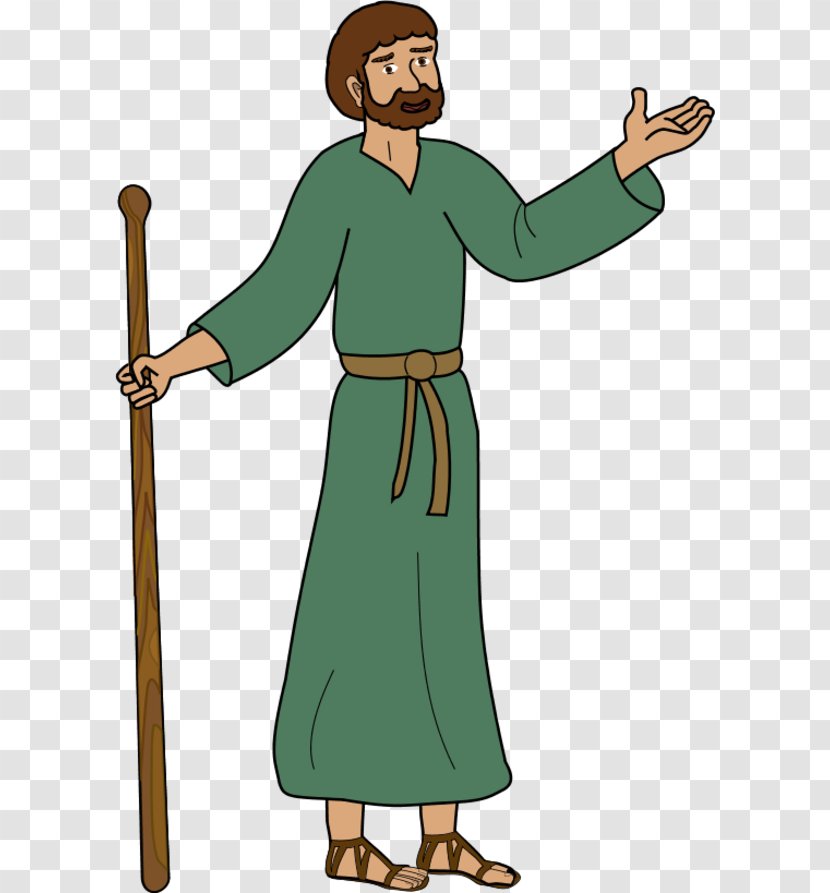 Apostle Disciple Christianity Clip Art - Jesus - Wooden Cross Clipart Transparent PNG