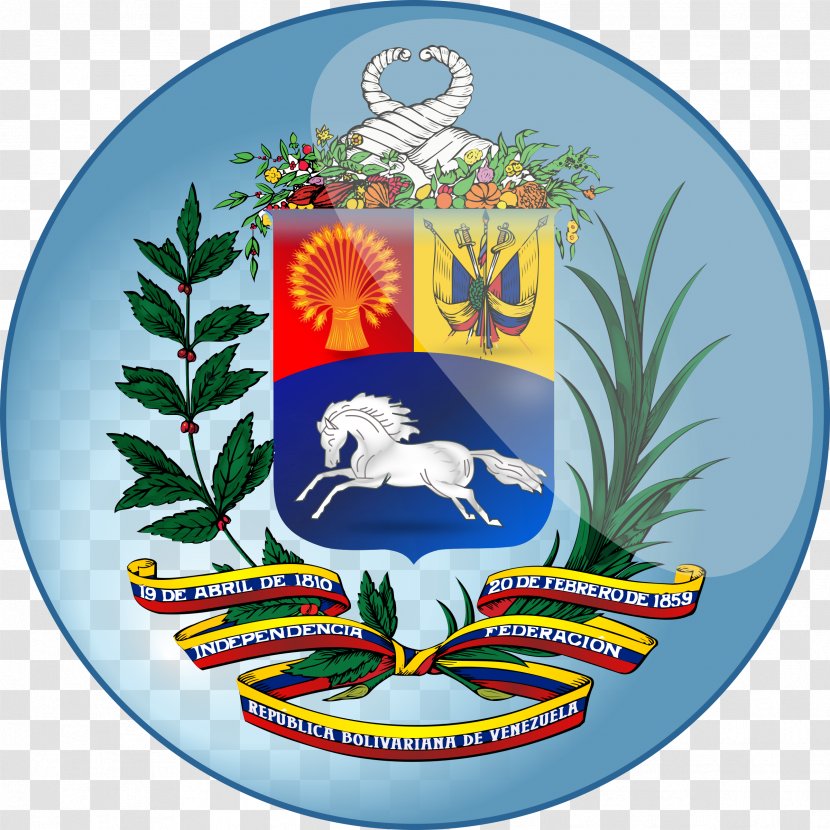 Coat Of Arms Venezuela Flag Brazil - Bolivia - Trinidad And Tobago Transparent PNG