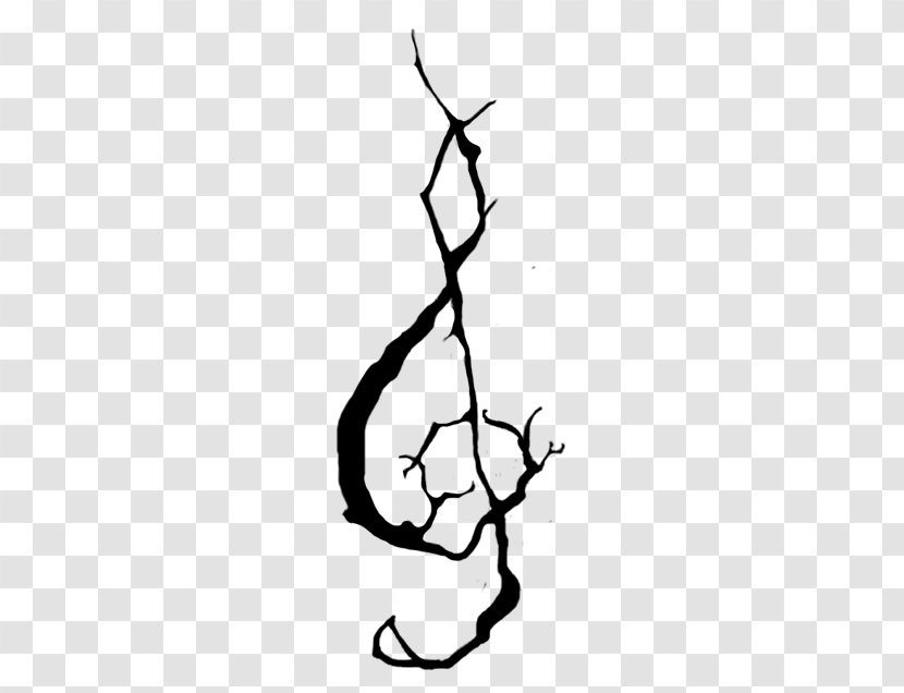 Twig Drawing White Clip Art - Line - Leaf Transparent PNG