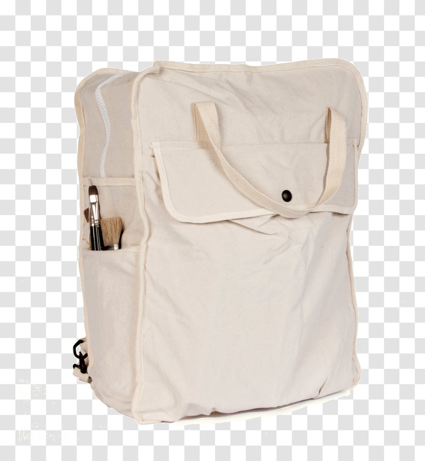 Handbag Tote Bag - Beige - Canvas Transparent PNG