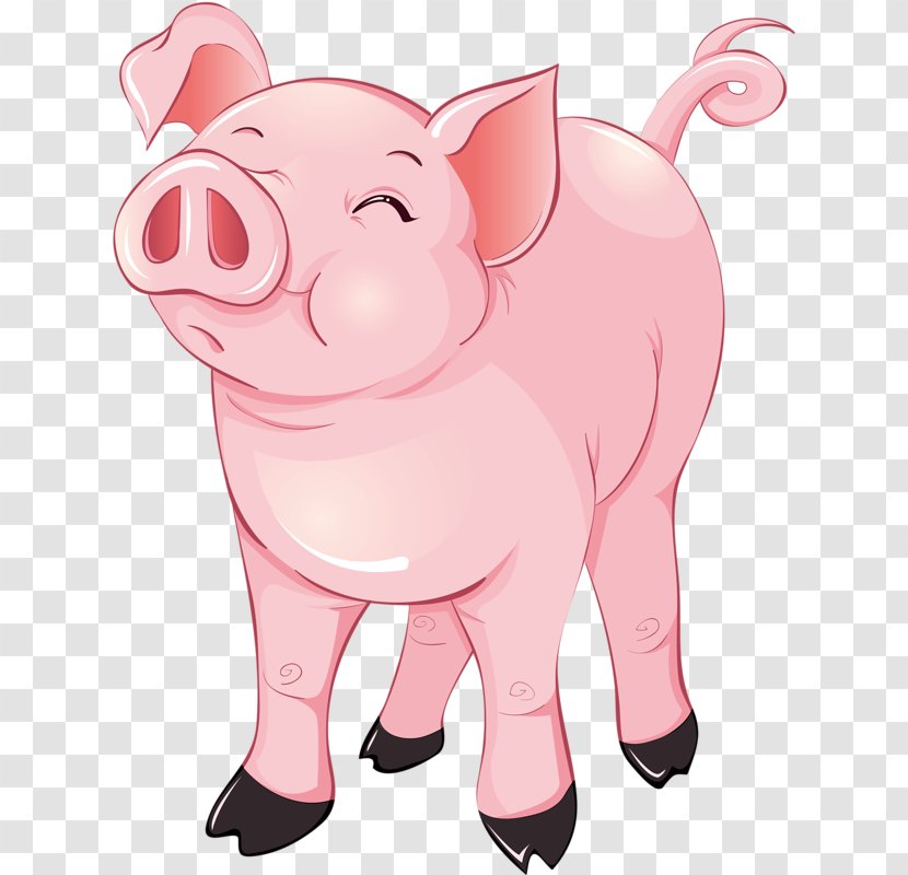 Pig Clip Art Openclipart Free Content - Drawing Transparent PNG