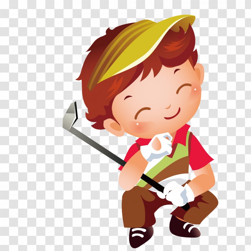 Golf Icon - Playing Boy Transparent PNG