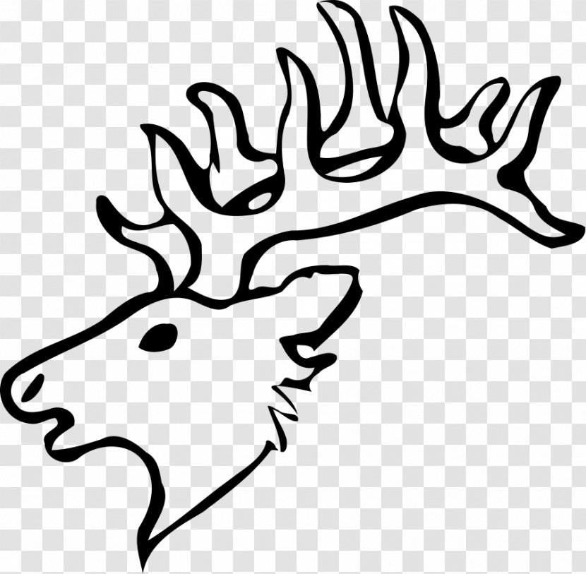 White-tailed Deer Drawing Reindeer Clip Art - Wildlife Transparent PNG
