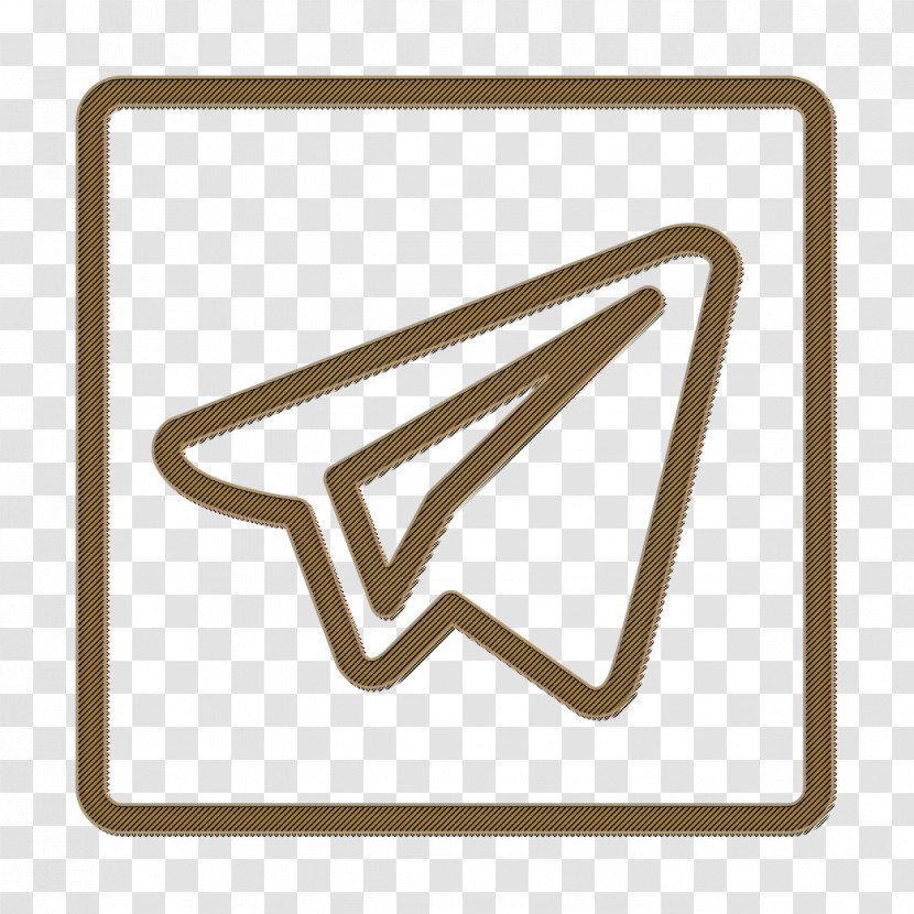 Telegram Icon Social Media Logo Elements Icon Transparent PNG