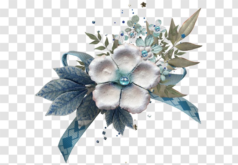 Cut Flowers Turquoise Plant Brooch - The Oriental Pearl Transparent PNG