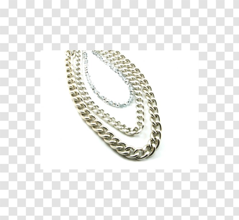 Silver Necklace Bracelet Chain Transparent PNG