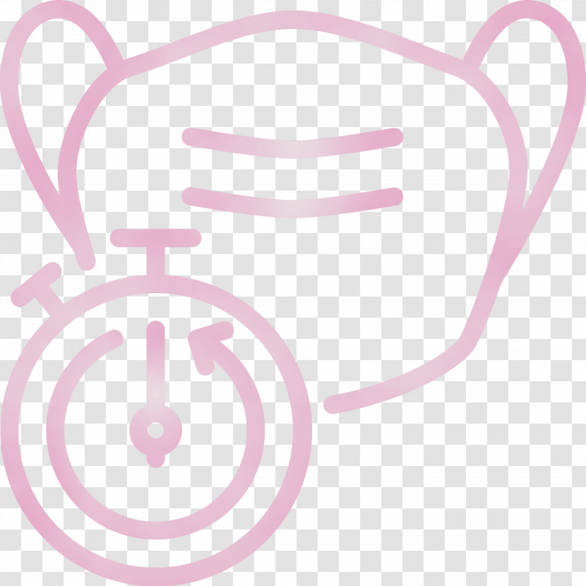 Pink Line Circle Transparent PNG