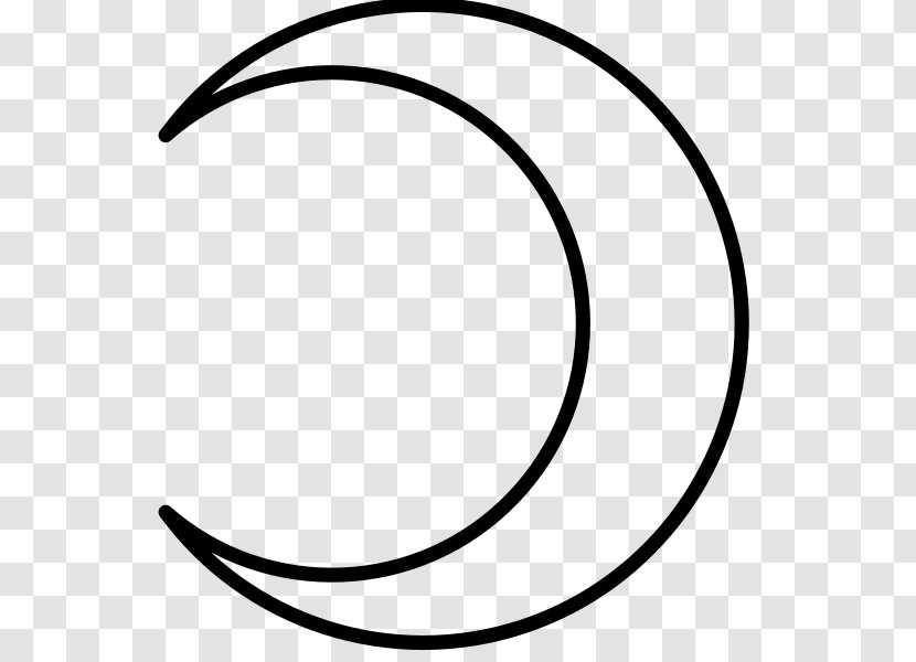 Star And Crescent Symbol Drawing Moon - Black White Transparent PNG
