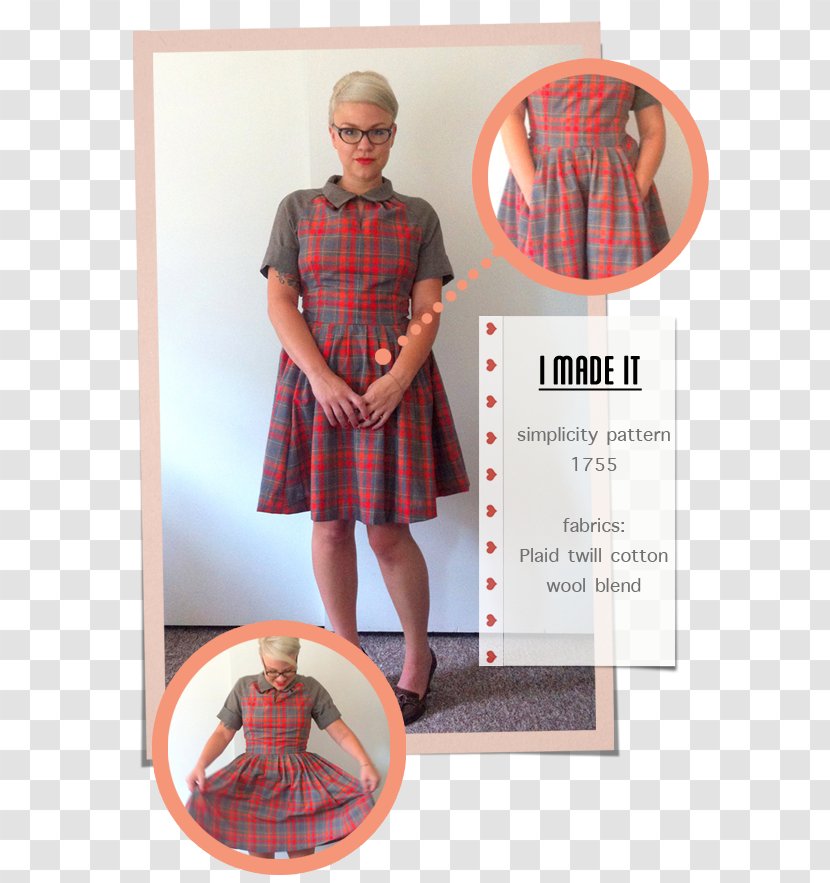 Tartan Kilt Dress Outerwear Pattern Transparent PNG
