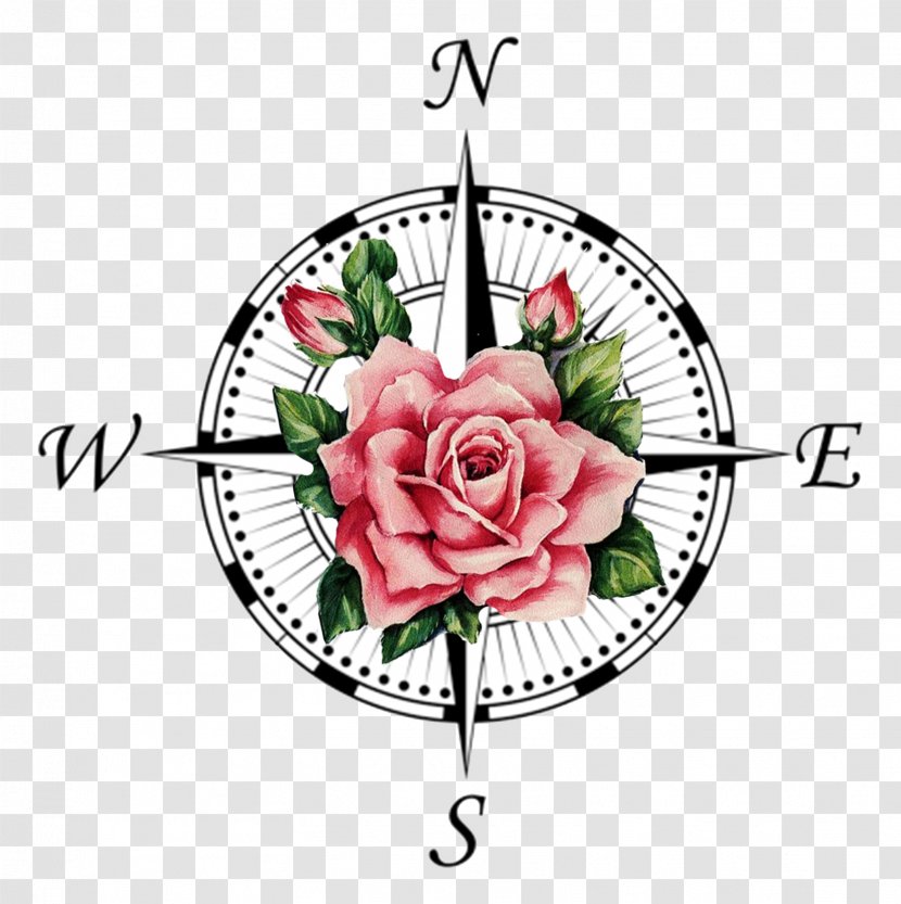 Compass Rose Tattoo Transparent PNG