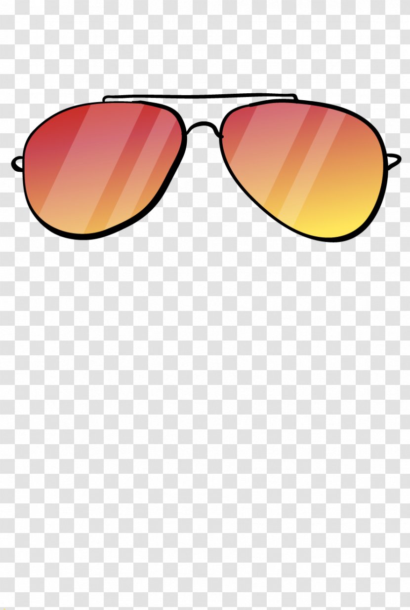 Sunglasses Goggles Yellow - Rectangle Transparent PNG