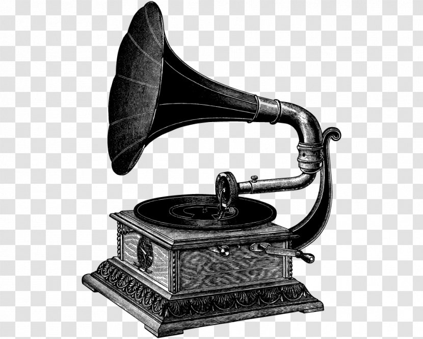 Phonograph Record Royalty-free Drawing - Flower - Turntable Transparent PNG