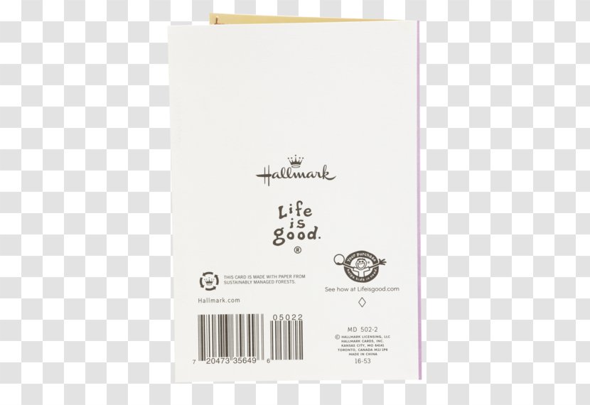 Hallmark Cards Greeting & Note Forever Friends Life Is Good Company Paper - Profit - Mother Card Transparent PNG