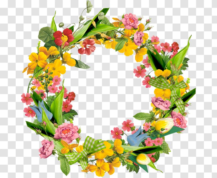Wreath Garland Flower Clip Art - Decor Transparent PNG