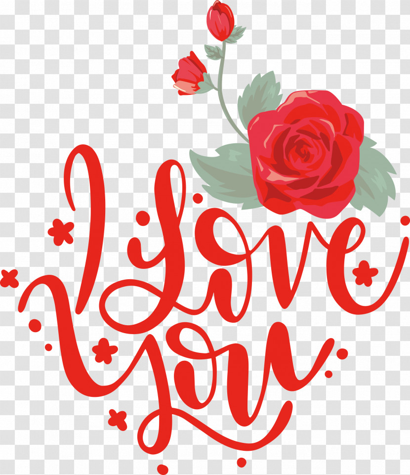 I Love You Valentines Day Valentine Transparent PNG