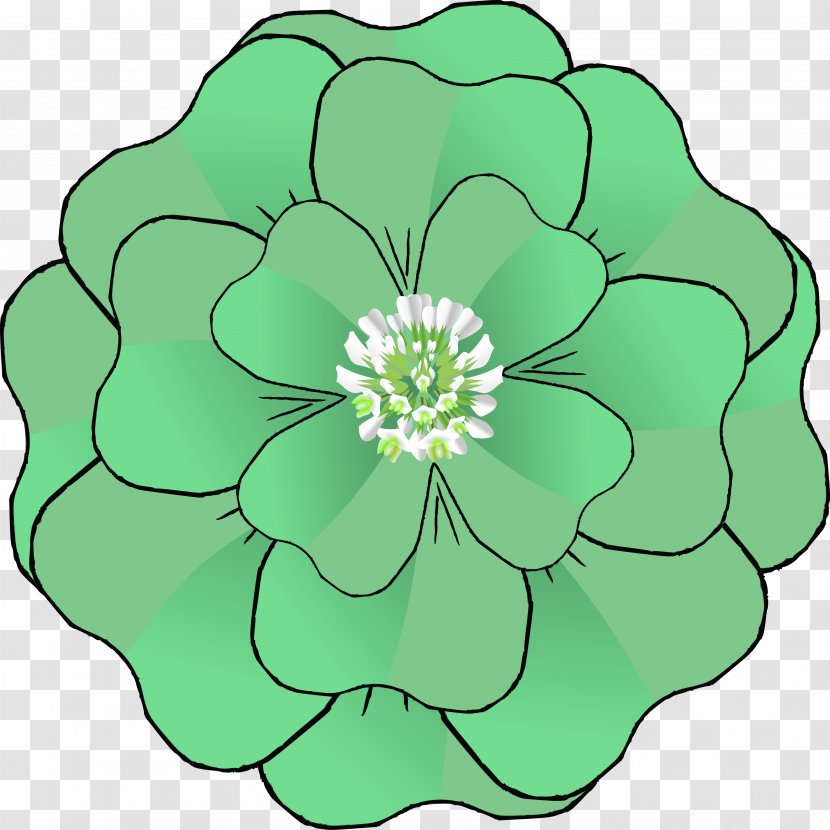 Four-leaf Clover Green Clip Art - Cut Flowers Transparent PNG