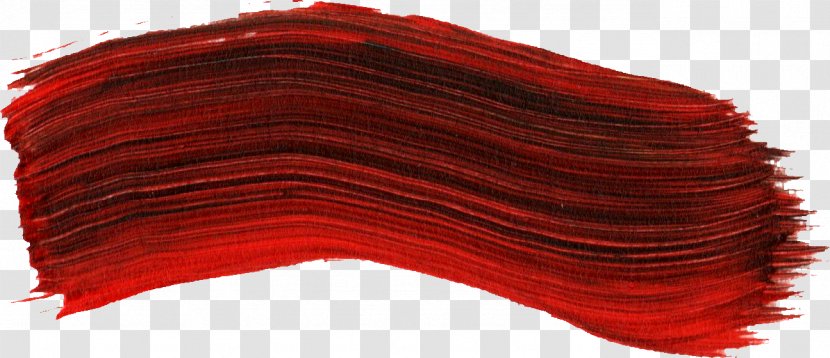 Red Paintbrush - Wool - Paint Transparent PNG