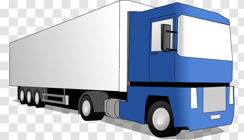 Pickup Truck Car Semi-trailer Clip Art - Box - Vector Transparent PNG