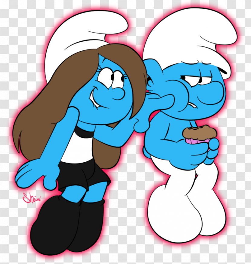 Papa Smurf Brainy Greedy Smurfette Baby - Cartoon - Smurfs Transparent PNG