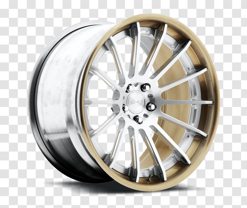 Car Alloy Wheel Rim Tire - Automotive - Brushed Gold Transparent PNG