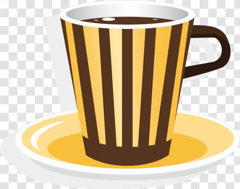 Coffee Cup Tea Cafe Latte - Drinkware Transparent PNG